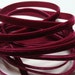 1/4" Velvet Ribbon in Wine - 5 yards