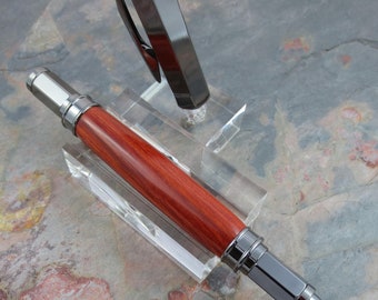 Rollerball Pen Redheart Wood and Gun Metal Hardware (#11007)