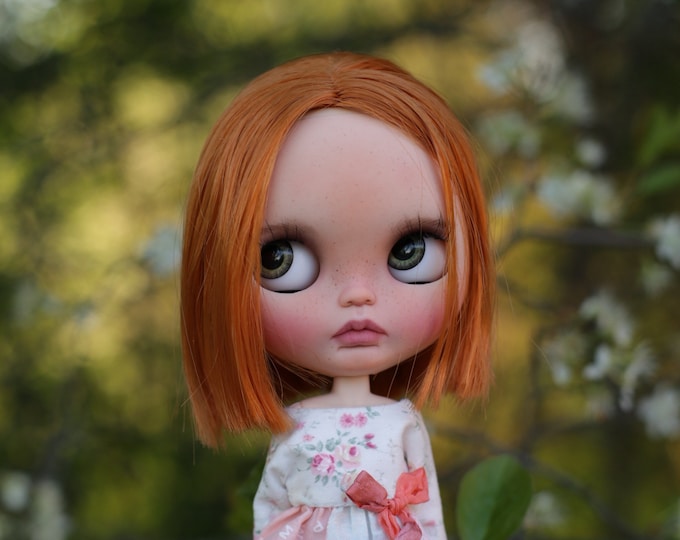Vesna ~ ooak custom Blythe doll Prima Dolly Winsome Willow with Last Kiss trimmed hair obitsu body natural skin tone