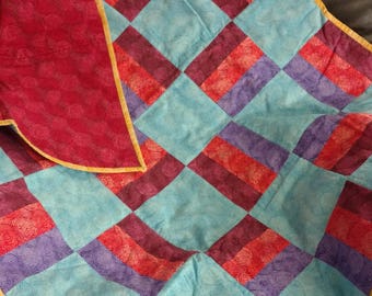 Bright Colored Crib Sized Quilt