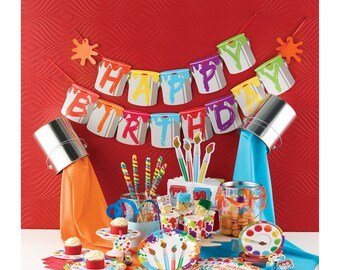 Art Party Banner - Painting Party Decorations, Art Party Decor, Artist Party Supplies, Paint Splatter, Birthday Banner, Art Party Garland