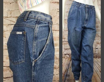 Bill Blass Jeans - 80's Mom Jeans - High waisted mom jeans - Pleated - women's vintage jeans - vintage mom jeans - high waist - Bill Blass