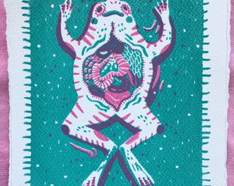 Angel Frog - Screenprint