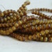 4MM Caramel Brown Round Glass Spacer Jewelry Making Beads - Small Round Brown Glass Spacer Beads - 50 Caramel Brown Glass Beads Per Order