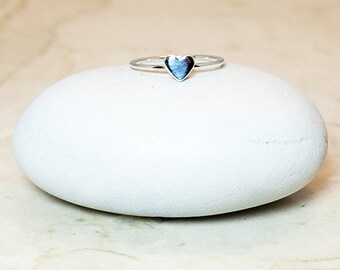 Sterling Silver Small Heart Stack Ring, Thin Ring, Heart Ring, Tiny Ring, Stackable Ring, Stack, Stacking Ring, Minimalist Ring, Dainty Ring