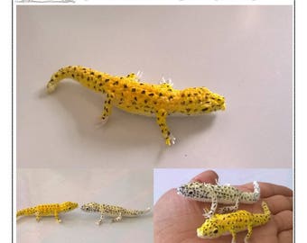 Mini Leopard Gecko Pattern, miniature amigurumi, animals crochet # 142, PDF INSTANT DOWNLOAD