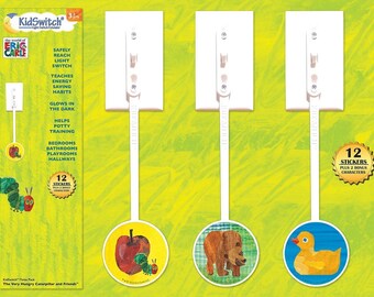 KidSwitch Light Switch Extender 3 Pack - The World of Eric Carle Edition