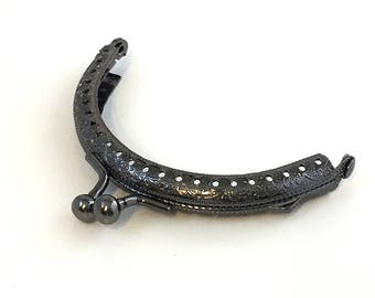 3 Inch Gunmetal Coin Purse Frame / Coin Purse Frames / Filigree Purse Frame / Gun metal Filigree Purse Frame / 8.5 cm Purse Frame
