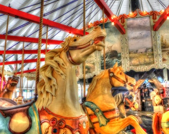 carnival carousel horse merry go round summer horse children's room birthday