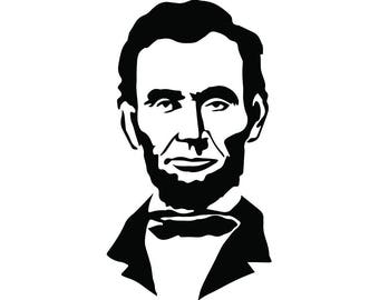 Abraham lincoln svg | Etsy