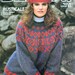 Sweater Knitting Patterns Family Rusticale Bernat 655 Vintage Paper Original NOT a PDF Men Women Children Cardigan