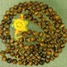 Tibet Natural Yellow Tiger Eye Stone 108 0.3inch Beads Buddhism Buddha Prayer Mala Necklace