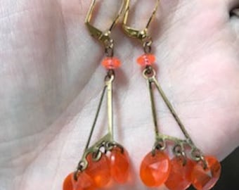 Retro Handmade Orange Earrings