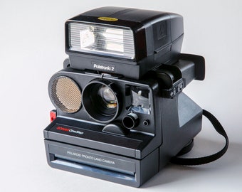 Polaroid pronto land camera sonar Onestep with Polatronic 2 Flash