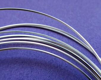 New 4ft/1219mm 24 Gauge 925 Sterling Silver meduim weight Square Wire