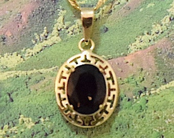 Mystic Topaz, 14KT Yellow Gold Mystic Topaz Gemstone Pendant, P5282