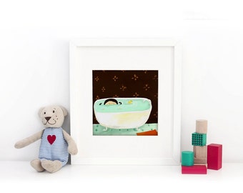 La Salle de Bain - reproduction sur papier d'Art