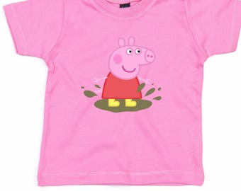 Peppa Pig pink t shirt top baby girl