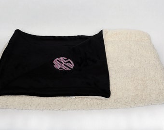 Personalized Monogrammed Blanket - Sherpa Monogrammed Blanket - Personalized Blanket