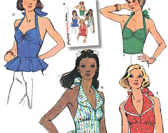 Simplicity Sewing Pattern 1365 Misses' Halter Tops