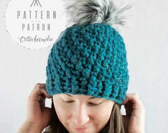 CROCHET PATTERN #034--- The "winter haircut" hat