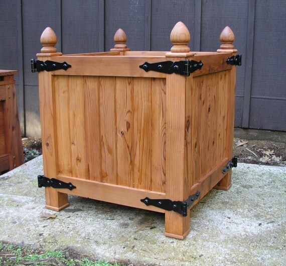 Old World Redwood Planter Box Versailles Orangeries Planter