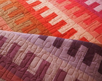Warp and weft, Mexican-inspired modern quilt pattern (pdf download) in three sizes – queen, lap and baby