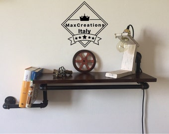 Vintage Industrial style shelf/shelving in hydraulic tubes.