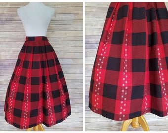 1960s Lanz Skirt, Vintage Lanz Skirt, Vintage 1960s Lanz skirt, Vintage Lanz Plaid Skirt, 1960s Red Plaid Skirt , 1960s Lanz Dress, Lanz