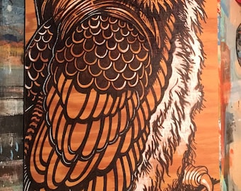 Great Horned Owl Wall Hanging