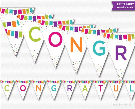 kannada word congratulation Party Printable Decor Banner Banner Fiesta Congratulations