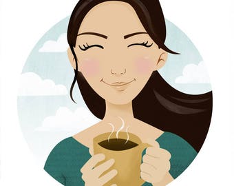 Custom Cartoon Portrait Illustration