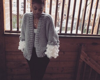 The "Pom Pom Me" Cardigan