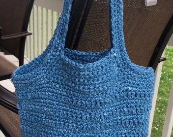 Deep Waters! A crochet beach/market bag, Hand bag