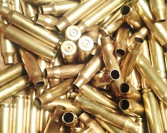 Set of 50 Brass Bullet Casings .22 Caliber Polished & Shined.