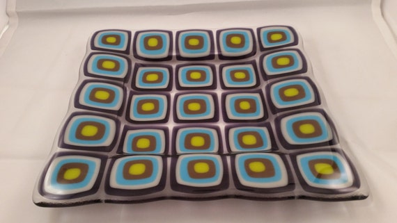 Items similar to fused glass plate on Etsy