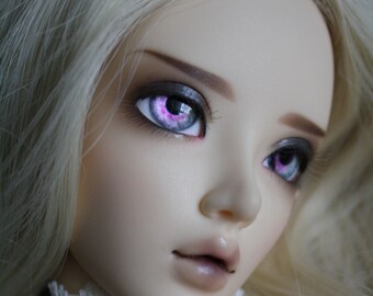 BJD eyes Doll eyes Hand made available in 12/14/16/18/20/22/24mm Bon Bon Pink made to order