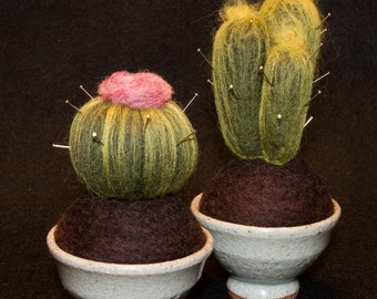 Felted Cactus Pin Cushion