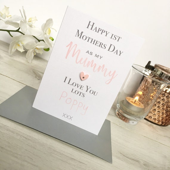 personalised mothers day card first mothers day card card