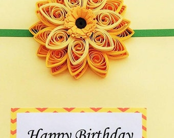 Happy Birthday Quilled Card