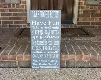 Lakehouse sign | Etsy