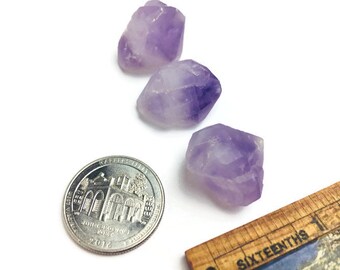 21.4G Large Raw Amethyst Crystal 3 Cluster Rough Purple Gemstones