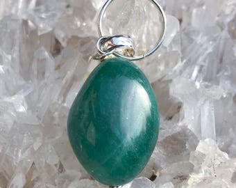 Aventurine Pet Gemstone Silver Pendant - Good Health
