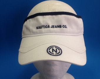 Vintage Nautica Visor Adjustable Strapback Hat 1990s