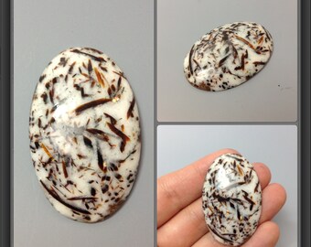 Astrophyllite cabochon 44x28x6mm