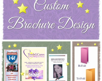 Custom Brochure Design, Bi-Fold Brochure, Tri-Fold Brochure, Business Brochure, Personalized Brochure, Original Graphic Design, DIGITAL FILE