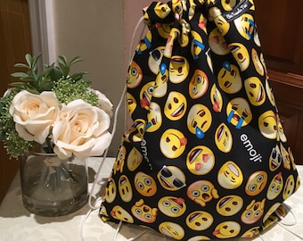 Drawstring Bag (1X) emoji pattern
