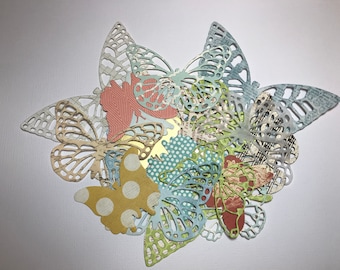 Butterfly Die Cuts//Collage Butterflies//Art Journal Butterflies - Pack of 20