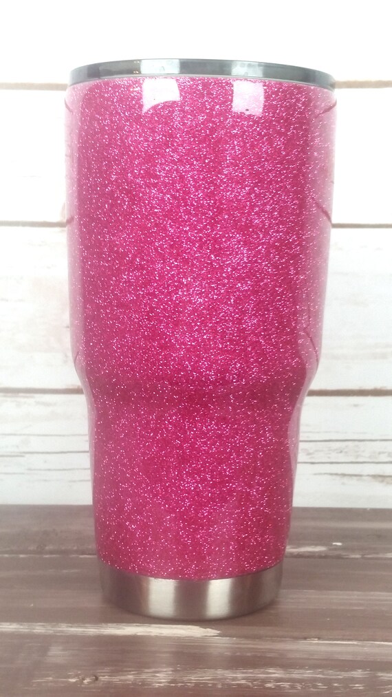 Pink Yeti Tumbler Pink Glitter Tumbler Glitter dipped Yeti
