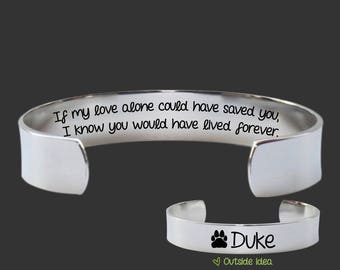 Pet Memory Bracelet | Bereavement Gifts | Condolence Gift | Dog Memorial Gift | Cat Memorial Gift | Personalized Gifts | Korena Loves